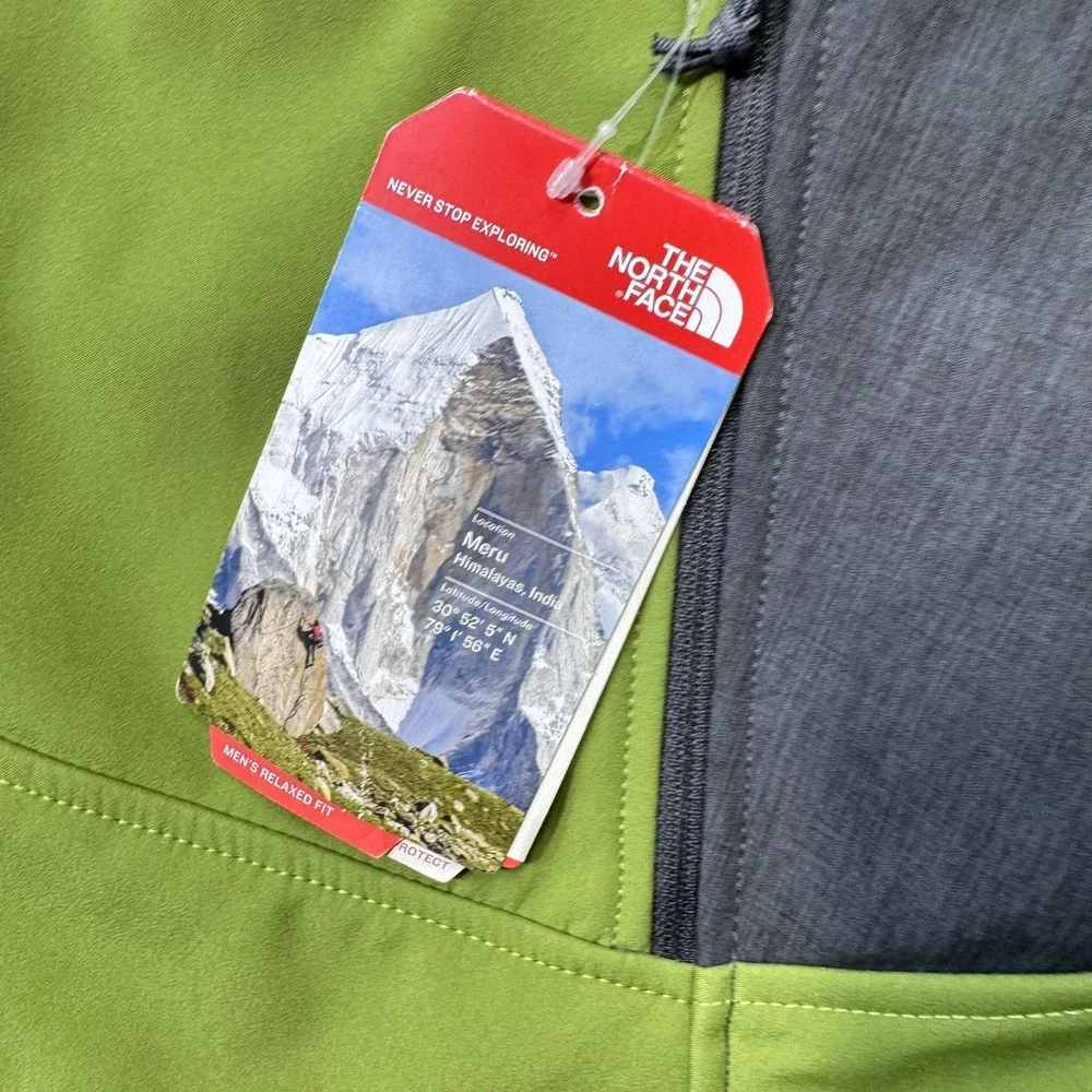 The North Face Jacket Mens Medium APX CHRM THRML Green Grey Softshell NEW